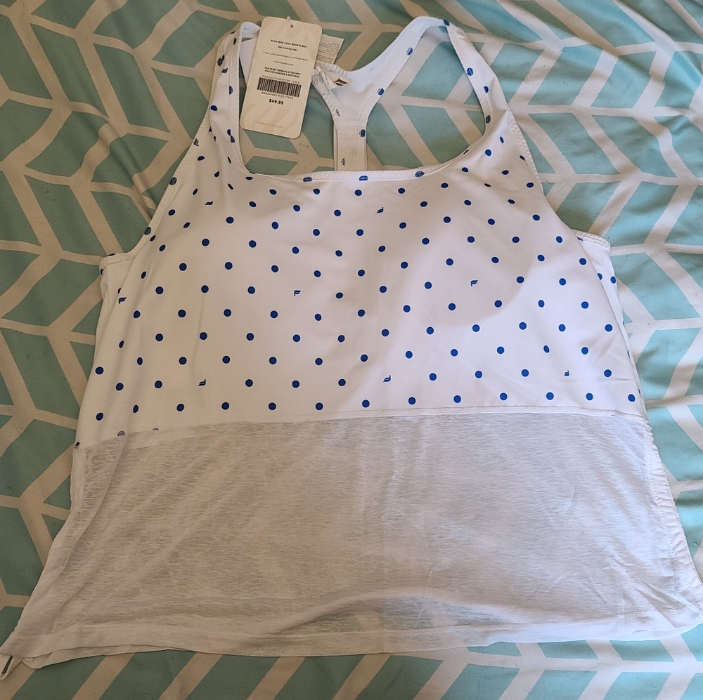 NWT Fabletics 1X Midi Sports Bra Top